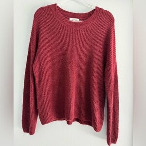 Madewell Burgundy Crew Neck Sweater